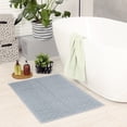thumbnail image 3 of Unique Bargains Fade Resistant Cotton Bath Rugs Shower Mat Bathroom Non Slip Gray, 3 of 7