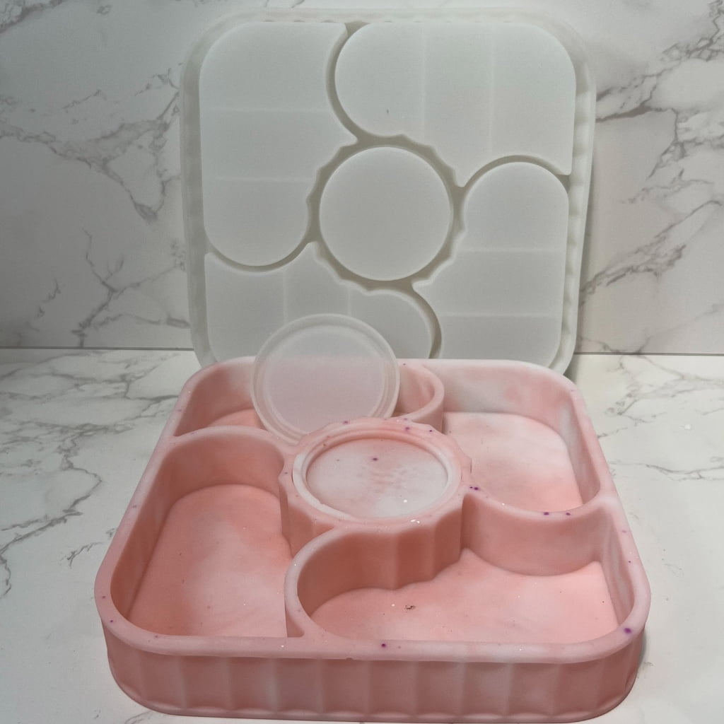 BQBQERT Stylish Silicone Mold Fruit Trays Resin Fruit Storage Box Silicone Suitable for Projects