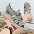 thumbnail image 5 of Mens Sports Sandals Summer Breathable Beach Shoes Outdoor Waterproof Hiking Shoes Closed Toe Lightweight Casual Shoes Green 8.5 US, 5 of 6