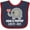 Navy and Red, variant on Inktastic Mimi and PopPop Love Me Grandchild Boys or Girls Baby Bib