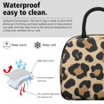 thumbnail image 3 of Obrewu Leopard Print Pattern Lunch Bag for Adult, Insulated, Leakproof, Oxford Cloth, 3 of 7