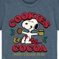 thumbnail image 3 of Peanuts - Snoopy Christmas Cookies and Cocoa - Toddler And Youth Short Sleeve Graphic T-Shirt, 3 of 6