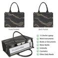 thumbnail image 2 of Large Capacity Tote Bag,Black Gold Marble Pattern Handbag Fashion Luxury Tote Bag,15.7"x13"x 5.1" Inches,Laptop Compatible, 2 of 6