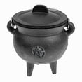 thumbnail image 1 of Clearance! Halloween Cauldron With Lid And Handle 3.94 X 2.95 X 2.95 Inches Cauldron Decorative Candle Incense Burning Witch Cauldron Pot Moon Cauldron Cauldron, 1 of 9
