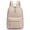White, variant on BadPiggies Travel Backpack for Women Men, Nylon Quilted College Laptop Backpack Fits 15.6" Laptop Personal Carry-on Size Bag with Trolley Sleeve