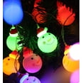 thumbnail image 2 of LINLIN Christmas LED String Decorative Lights, 3M 20 LED Santa Claus Snowman Heads Decoration 2 Modes String Lights Battery Operated Night String Decorative Light for Christmas,Yard, Party, 2 of 6