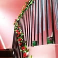 thumbnail image 4 of SPRING PARK Fake Rose Vine Flowers Plants Artificial Flower Hanging Rose Ivy Home Hotel Office Wedding Party Garden Arch Arrangement Craft Art Decor, 4 of 7