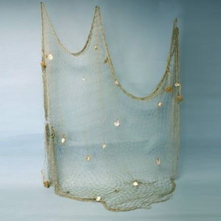 New 5x10 Decorative Fish Netting With Sea Shells Nautical Fishing