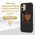 thumbnail image 2 of Case Yard Wooden Case for iPhone-11 Soft TPU Silicone cover Slim Fit Shockproof Wood Protective Phone Cover for Girls Boys Men and Women Supports Wireless Charging I Love Istanbul Design, 2 of 7