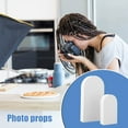 thumbnail image 4 of Adornos de fotografía de bloque de espuma de apoyo fotográfico geométrico 3D decoración del hogar 2 piezas puerta blanca Scienceny HA001751-09, 4 of 6
