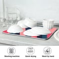 thumbnail image 7 of Yayeee Dish Drying Mat for Kitchen Counter 18"x24" Microfiber Absorbent Pad, Navy Blue Stripes, 7 of 7