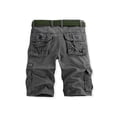thumbnail image 3 of xiaxaixu Men Cargo Shorts, Button Zipper Closure Solid Summer Shorts Streetwear with Pockets, 3 of 7