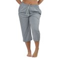 thumbnail image 2 of Up2date Fashion's Women's 100% Cotton Knit Cropped Lounge / Sleep / Pajama Pants, 2 of 3