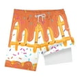 thumbnail image 4 of Sopiago Boys Ice Cream Shorts Summer Beach Cute Preppy Athletic Shorts with Pockets Elastic Waist Boys Baseball Shorts (Orange,10-13 Years), 4 of 7