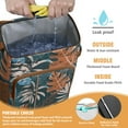 thumbnail image 2 of Summer Tropical Leaf Cooler Bag - 20L, Leakproof & Easy to Clean for Outdoor Enthusiasts & Families, 2 of 4