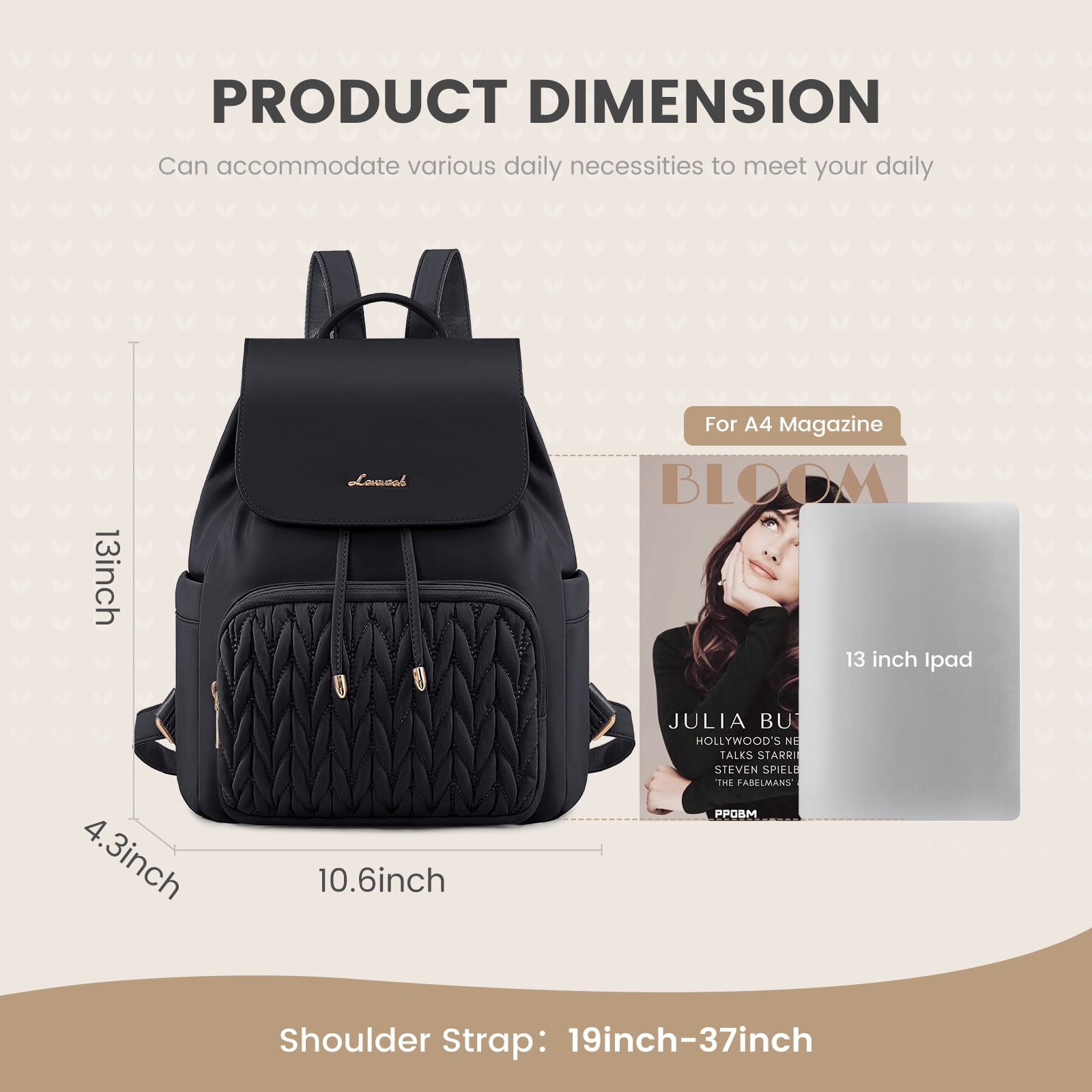 Lovevook Mini Backpack Purses for Women,Small Cute Backpack for Daily College Shopping Travel