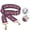 Pink- Gold, variant on Art Tribute Adjustable Purse Strap for Crossbody Bags, Woven Replacement Shoulder Strap for Handbags, Totes & Travel Bags- Pink Woven - Gold Hardware