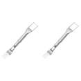 thumbnail image 2 of Vegetable Chopper Tool 2Pc 2 in 1 Stainless Watermelon Slicer & Fork Head Cutter with Round Handle Portable Kitchen Gadget for Camping & Parties, 2 of 5