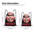 thumbnail image 2 of Zufioo Sac de Sport Imprimé Chucky Sac de Gym à Ficelle Lavable en Machine Sac à Dos à Ficelle pour Hommes Femmes-Moyen, 2 of 6