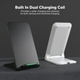 thumbnail image 4 of Stand, Portable Durable Fast  Charging Station 65 Viewing Angle 3-10mm Charging Distance  For Office White,Black, 4 of 8