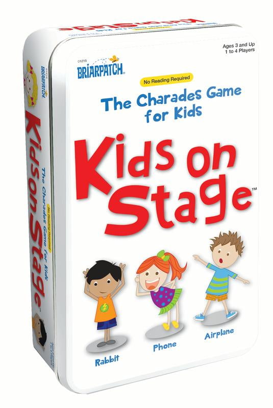 Kids On Stage Charades Game In A Tin 100 Topic Cards Walmart Com