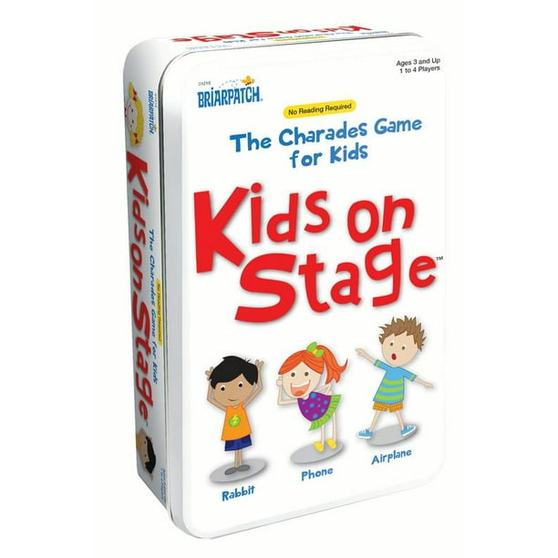 Kids On Stage Charades Game In A Tin 100 Topic Cards Walmart Com