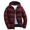 thumbnail image 2 of Kureaily Men's Hooded Winter Coat Warm Jacket Thicken Cotton Coat, 2 of 4
