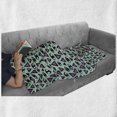 thumbnail image 6 of Eyeball Soft Flannel Fleece Throw Blanket, Triangles and Eyes on Pastel Background with Brush Strokes Occult, Cozy Plush for Indoor and Outdoor Use, 50" x 60", Mint Green Black, by Ambesonne, 6 of 6