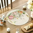 thumbnail image 5 of Easter Round Placemats with Coasters - Heat & Stain Resistant Easter Table Mats, Reusable Non-Slip Round Placemats for Easter Parties, Kitchen Dinning & Holiday Table Decoration, 15*15in, A, 5 of 6