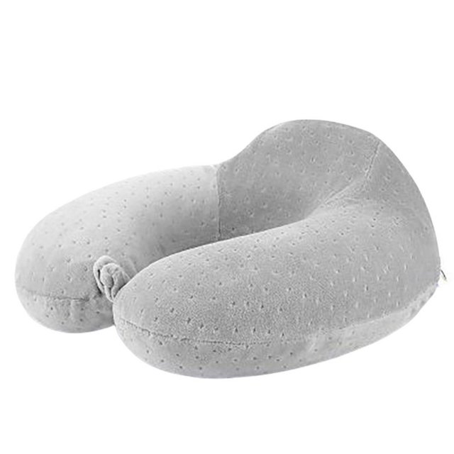 Memory Foam Travel Pillow Neck Pillow for Pain Relief Sleeping, Chin