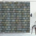 thumbnail image 1 of Ambesonne Cobblestone Shower Curtain, Stained Stone Brick, 69"Wx70"L, Multicolor, 1 of 3