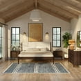 thumbnail image 6 of Harbor King Bed with Upholstered Headboard, Walnut/Swiss Coffee, 6 of 7