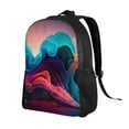thumbnail image 2 of Cauagu Colorful Surreal Landscape Print Backpacks,Travel Daypack Casual Laptop Backpack Bookbag Fits 15 Inch Computer for Men Women, 2 of 8