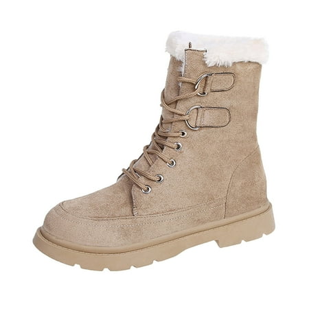 

adviicd Snow Boots for Women Snow Boots Women Size 9 Long Fashion Autumn And Winter Women Snow Boots Flat Women s Snow Boots Wide Width
