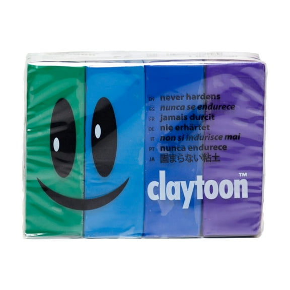 Van Aken Claytoon Clay Set, Cool Colors