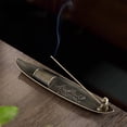 thumbnail image 7 of Lavish Cover Vintage Fisherman Boat Incense Holder, Alloy Incense Stick Burner with Intricate Carvings, Decorative Incense Tray for Yoga, Meditation & Home Decor, 7 of 7