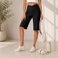 thumbnail image 2 of Breezora Women's High Waist Yoga Shorts – 5" Inseam Athletic Shorts with Pockets, Stretchy Summer Workout, 2 of 9