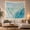 Aqua Marble Flow, variant on Aqua Marble Waves With Soft Blue Flow, Calming Abstract Style for Art Lovers, Watercolor Wall Art, Housewarming Gift, Tapestry Wall Hanging for Bedroom, Living Room and Dorm