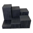 thumbnail image 2 of Segolike 6Pcs Wooden Display Stands Jewelry Racks Showcase Food Desktop Square Risers Black, 2 of 8