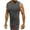 Dark Gray, variant on Mens Compression Tank Top Qiggri Fashionable Men's Solid Color Casual Tight Fitting Round Neck Sleeveless Top Summer Shirts