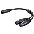 thumbnail image 1 of MesaSe 2 In 1 Xlr Splitter Cable Xlr Male To Dual Xlr Female Y-Splitter 3 Pin Balanced Microphone Cable, 1 of 8