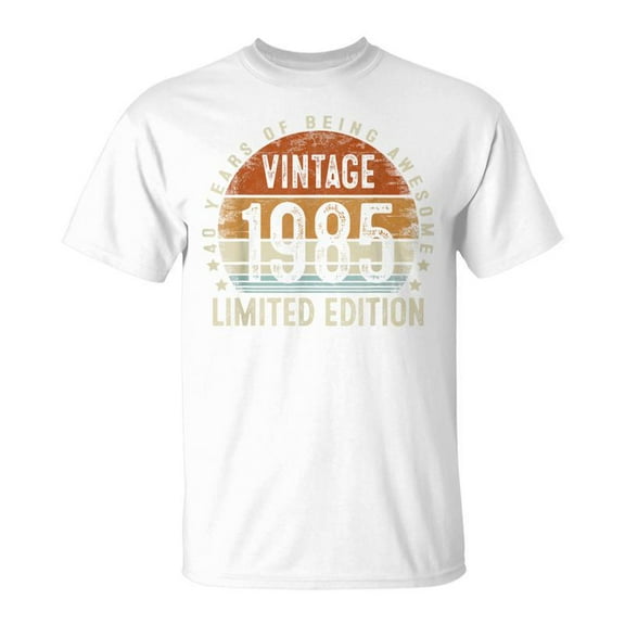 SR Vintage 1985 Limited Edition 40 Year Old Retro 40Th Birthday T-Shirt