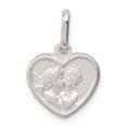 thumbnail image 1 of 925 Sterling Silver Angel Heart Necklace Pendant Charm Religious, 1 of 6