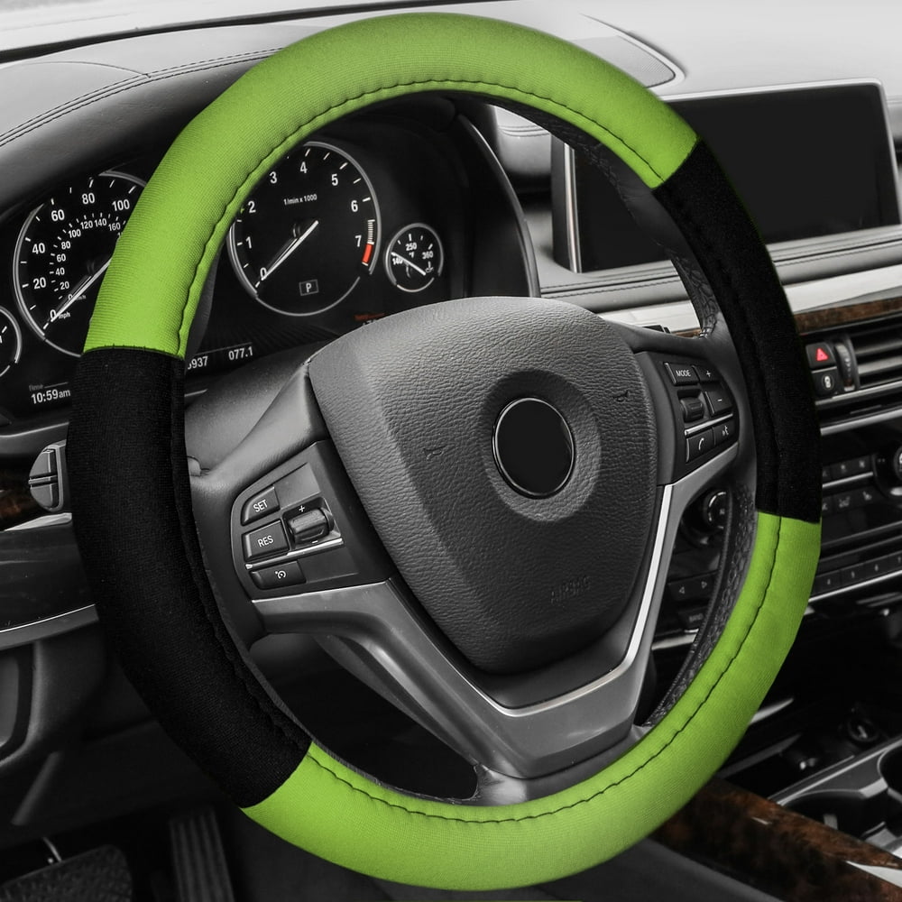 FH Group Cloth Steering Wheel Cover for Sedan, SUV, Van, Cloth Steering