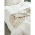 thumbnail image 4 of Cozy Cotton White Boucle Fringe Throw White, 4 of 12
