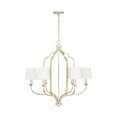 thumbnail image 5 of Chandelier 6 Light Winter Gold Metal/Cloth In Traditional Style 31 High By 30.75 Wide     -Traditional Installation Capital Lighting 438761Wg-698, 5 of 7