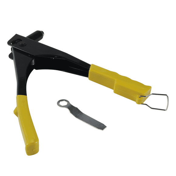 Heavy Duty Riveter Riveting Machine with 4 Rivet Machine Nozzles and 1 Wrench Hand Tools Rivet Nut Tool Yellow,1 x Rivet gun 4 x Gun nozzle 1 x Wrench,Yellow