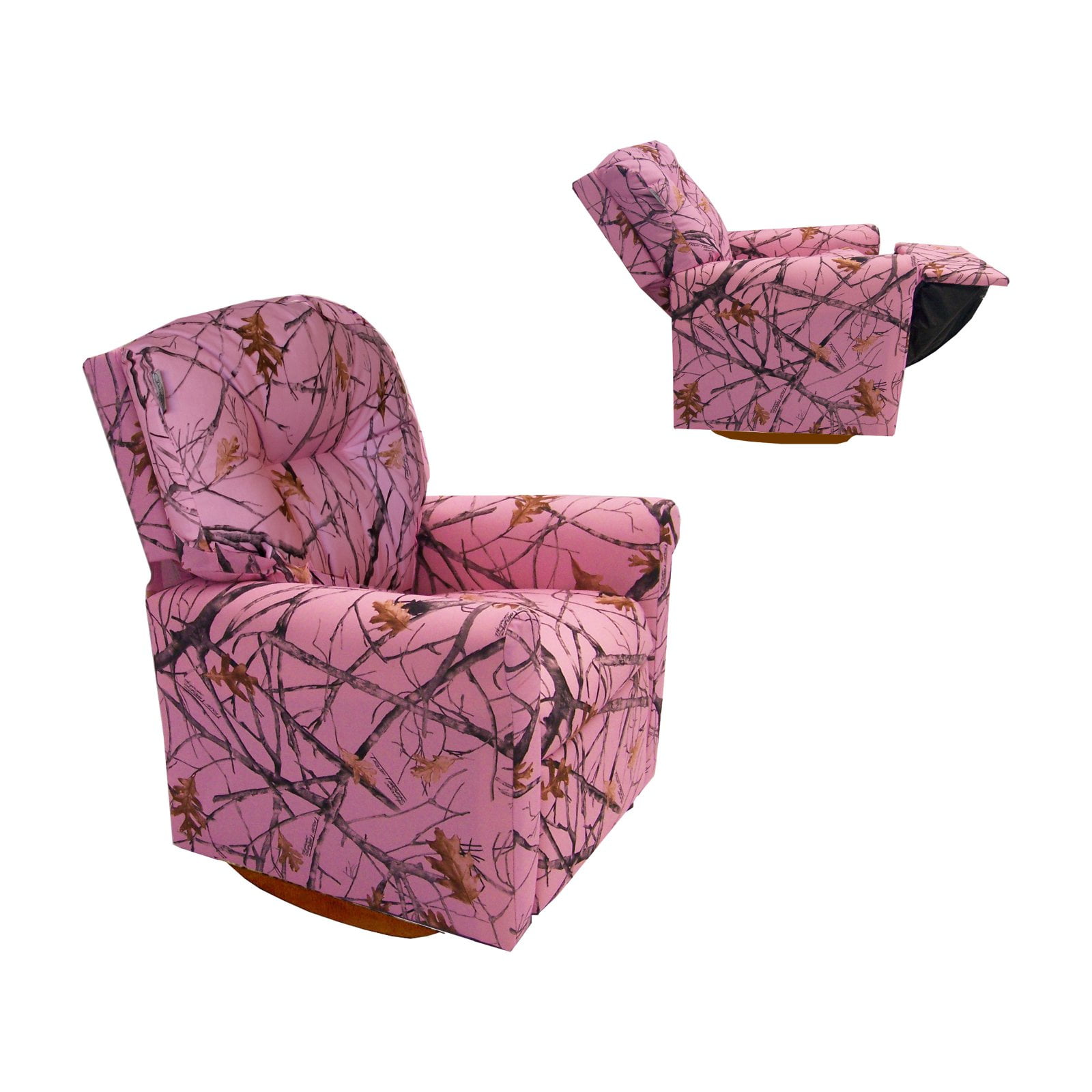 DozyDotes Pink Camo Kids Rocking Recliner