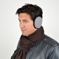thumbnail image 4 of Solid Color Fleece Unisex Winter Scarf (Brown), 4 of 7