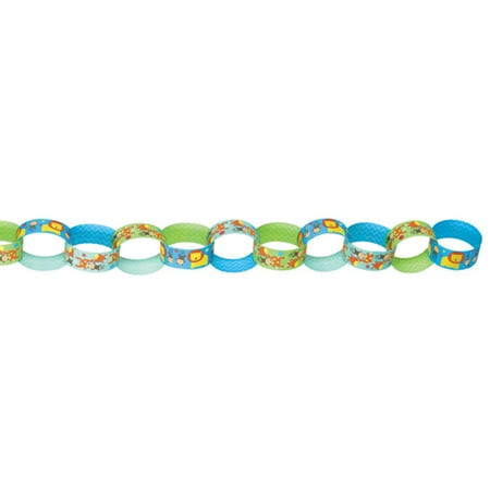 Printed Garland - One Wild Girl Printed Paper Chain Link Garland